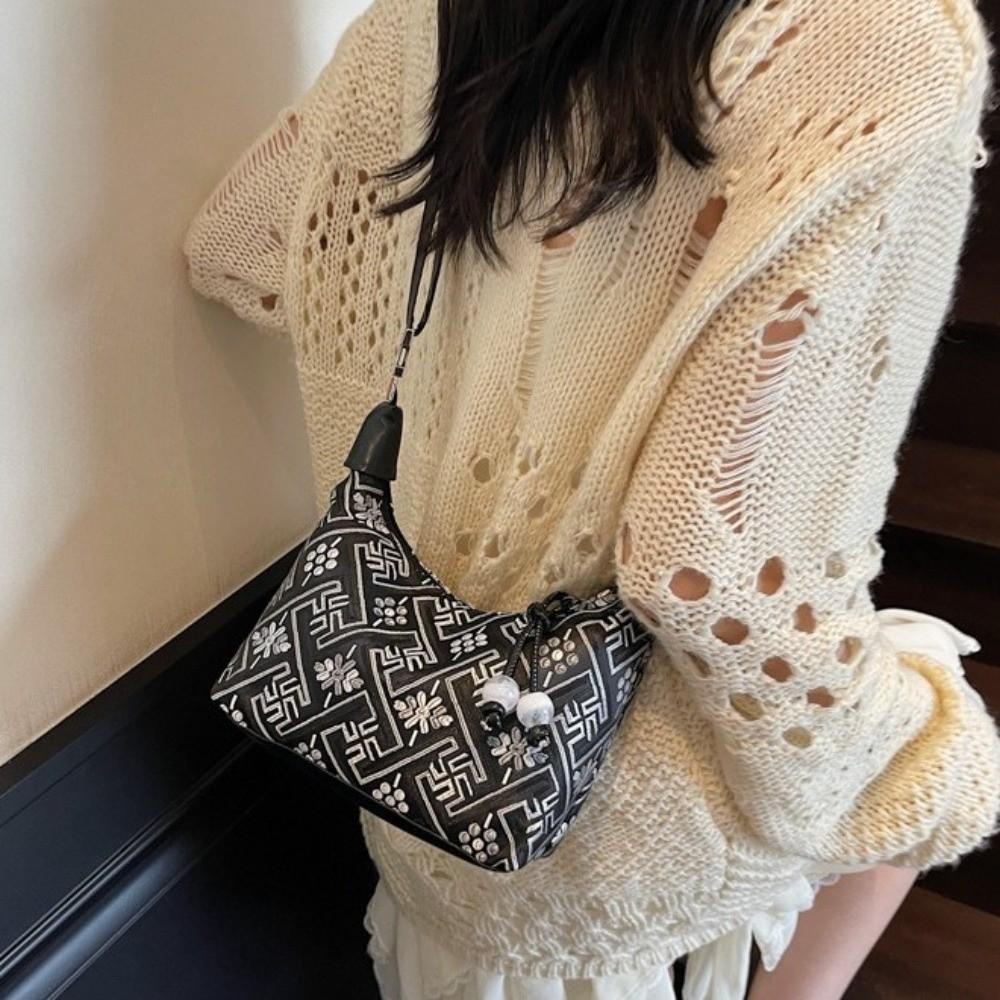 New Chinese Style Fine Embroidery Ladies Handbags Fashion Shoulder Bag Crossbody Daily Party Tote Bag for Women