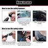 2 In 1 Car Safety Hammer Emergency Window Glass Breaker Cut Seat Belt High Hardness Tungsten Steel Rescue Tool Auto Accessories