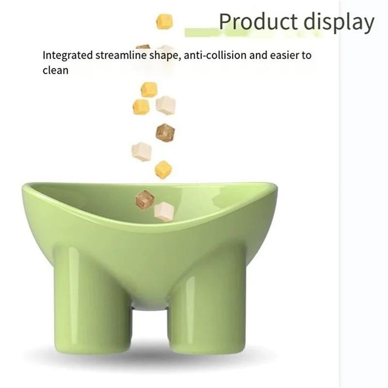 Fressnapf für Hunde und Katzen, erhöhter hoher Fuß, kleiner Hundenapf, Nackenschutz, Tiernahrung, Wassernapf, kippsicher, für Haustierfütterung, Dessert, Snack, Teller