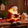 Reading Santa Claus Light Father Christmas LED Night Lamp Home Office Living Room Bedroom Desk Decoration Lamp Xmas Holiday Gift