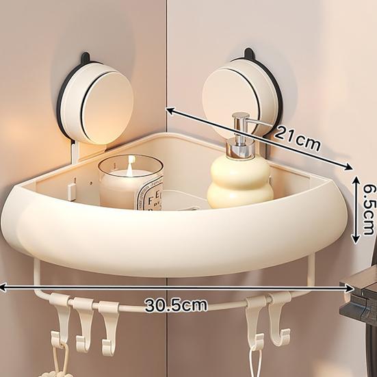 Shower Caddy No Drilling Space Aluminum Anti-Rust Storage Rack with Raised Rails Bathroom Corner Shelf
