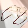 Retro Workplace Style Borderless Reading Glasses Ultra-Clear Lenses Daily Wear Reading Glasses For Reading
