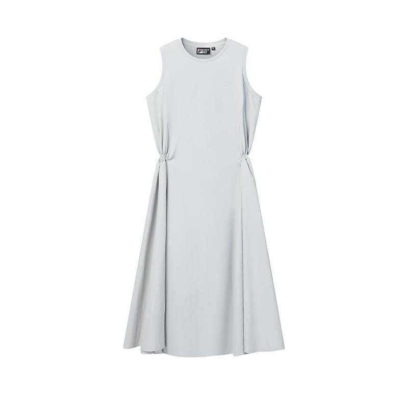 

FILA White Contact Cool Simple Fashion Comfortable Sleeveless Dress Women dresses F11W623304F-GY S