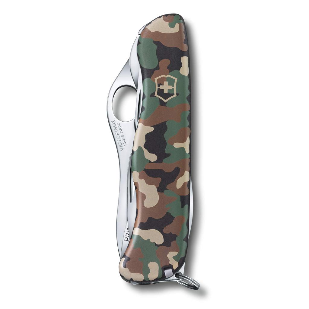 Cuțit VICTORINOX Trailmaster Camuflaj pentru Potecă Montană Phillips Fabricat în Elveția cu 12 Funcții Compact Prevenire Dezastre Cuțit Jutoku Alpinism, Drumeții,