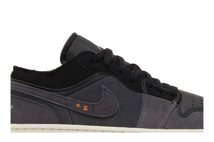 Men's Sneakers Nike Jordan 1 Low Craft Inside Out Black Black/Grey-Orange