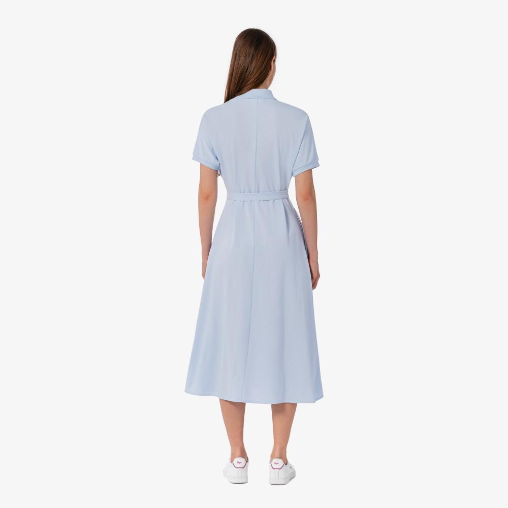 [lacoste] Women's Diagonal Placket Polo Dress EF508E-56GJ2G