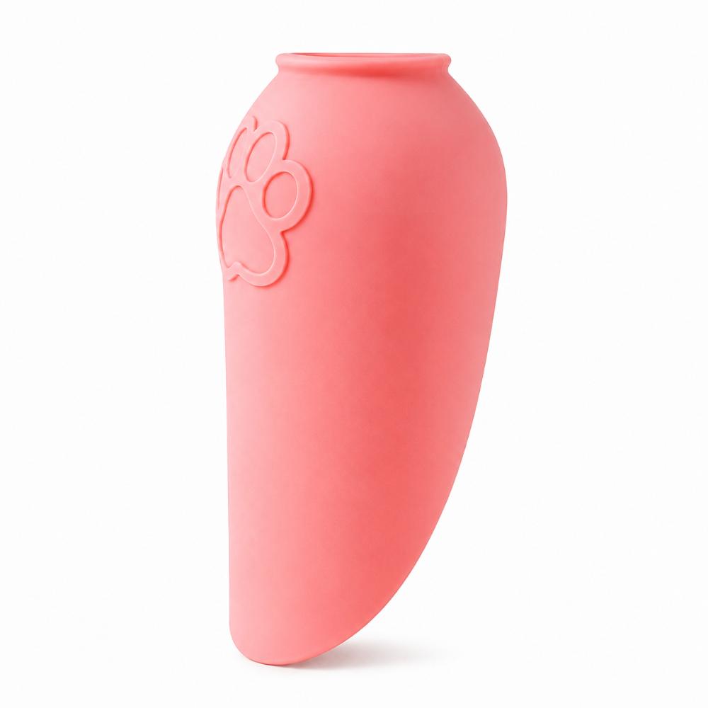 

Portable Pet Water Bottle Silicone Dog Water Cup Sleeve New Dog Outdoor Water Bowl Pet Supplies розовый