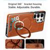 360 Rotating Bracket Luxury Business Magnetic Phone Case for Samsung S26 Ultra S25 S24 Plus S23 Kickstand Comfortable Grip Cover