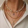 European and American jewelry star five-pointed star women's necklace simple collarbone