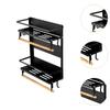 Fridge Storage Rack Cling Film Bag Hanger Multifunction Wall Hanging Condiment Kitchen