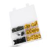 198PcsSet Windscreen Fairing Screws M5 M6 Bolts Kit Motorcycle AccessoryGolden