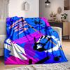1pc Abstract Art Print Blanket Warm, Cozy, And Soft, Suitable for Sofas, Beds, Cars, And Office Use.Perfect for Camping And Travel, Making It a Great