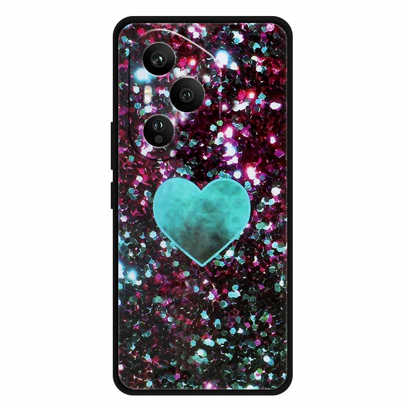 For Honor 400 Pro 5G Case Honor 400 5G Marble Painted Silicone Back Cover Cases for Honor 400 Pro/ 400 TPU Black Case 400 Pro 5G