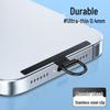Handy-Lanyard-Patch aus Edelstahl - Ultradünn, langlebig, Anti-Verlust-Clip