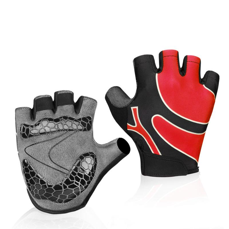 Sports Outdoor Cycling Gloves Half Finger Fitness Mountain Biking Gloves Summer Outdoor Equipment Breathable Shock Absorption
