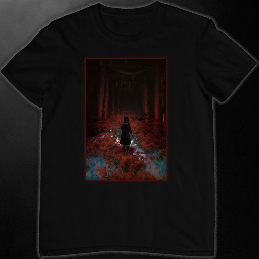 Silent Hill F T-Shirt Vintage Japanischer Stil Unisex Shirt Geschenk für Frau Mann Silent Hill Die Neueste Serie Spiel Tee Baumwoll Oberteile