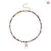 Colorful Small Bead Butterfly Star Pendant Choker Bohemia Necklace Women Jewelry