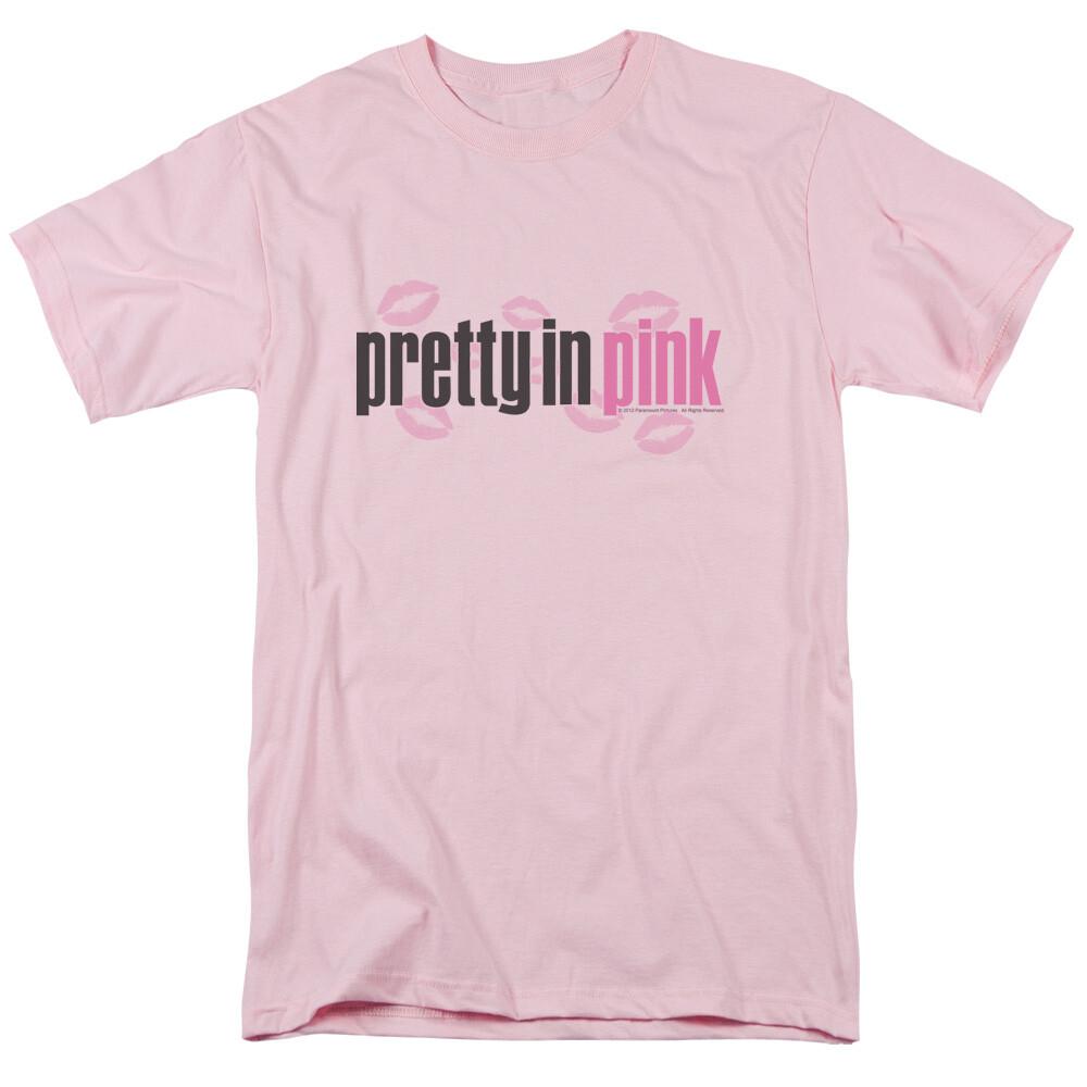 

26 Pretty in Pink Logo T Shirt Mens Licensed 80s Movie Tee Duckie Light Pink Unisex T-Shirt XXXL