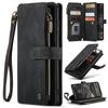 For Samsung Galaxy A37 A57 Case,Wallet Case for Women Men, Durable PU Leather Magnetic Flip Strap Wristlet Zipper Card Holder