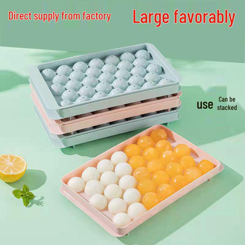 DIY 33-Compartment Sphere Ice Cube Tray for Edible Round Ice Balls