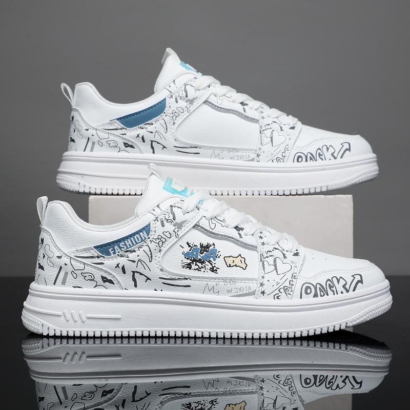 Herbst neue lässige flache Schuhe Studenten Low-Top Sports kleine weiße Trendschuhe