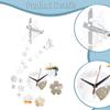Aesthetic And Silent Wall Clock to Assemble with Acrylic Stickers for Artistic Modern