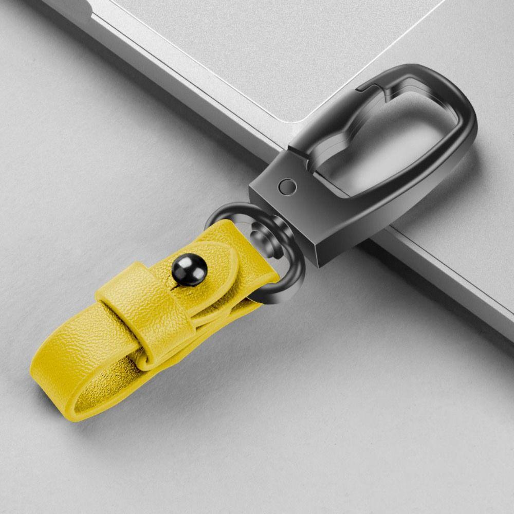 Waist Hanging Car Key Chain Cowhide Leather Waist Belt Buckle Creative Small Key Rings  Gift