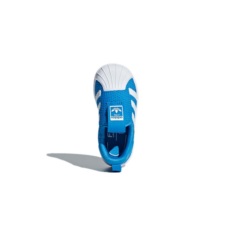 adidas Originals Superstar 360 I Breathable Low Top Toddler Shoes Blue White Infant And Toddler B37252