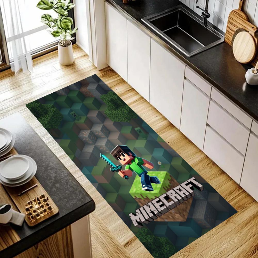 Minecraft Kitchen Floor Mat Nonslip Washable Soft Carpet Doormat Suitable For Bedroom Living Room Kitchen And Bathroom Home Decor