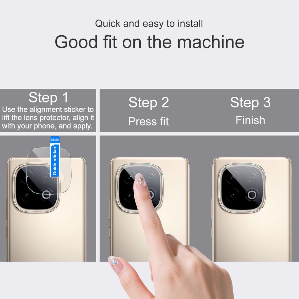 IMAK Camera Lens Protector For vivo iQOO Z10 Turbo 5G/iQOO Z10 Turbo Pro 5G/Y300 GT 5G Tempered Glass Lens Film