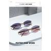 Cat-eye Sunglasses, Metal Frameless Design, Unisex, Suitable for Outdoor Wear and Fashion Shows, with Rivet Detailing On the Arms