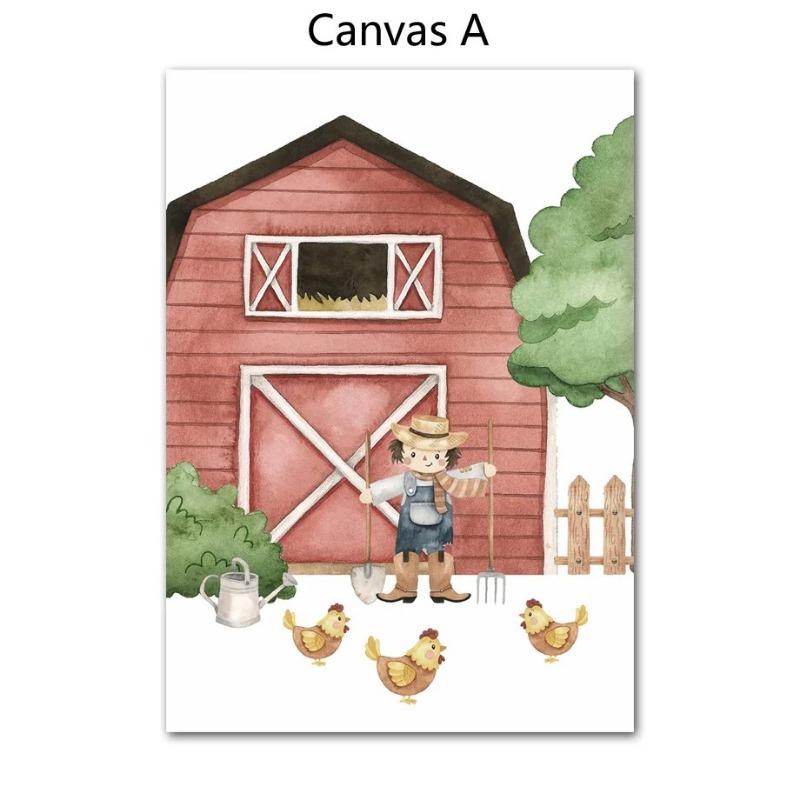 3pcs Nursery Wall Art Canvas Painting Nordic Posters And Prints Wall Picture For Living Room Home Decor