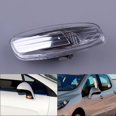 6325G6 Right Side Mirror Marker Turn Signal Indicator Light Clear Lens 12V Fit for Peugeot 207 308 RCZ