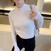 Autumn/winter Semi-turtleneck Pullover Knitted Women Sweater Casual Solid Color Slim Fit Bottoming Shirt Fashion Inner Office Lady Clothing