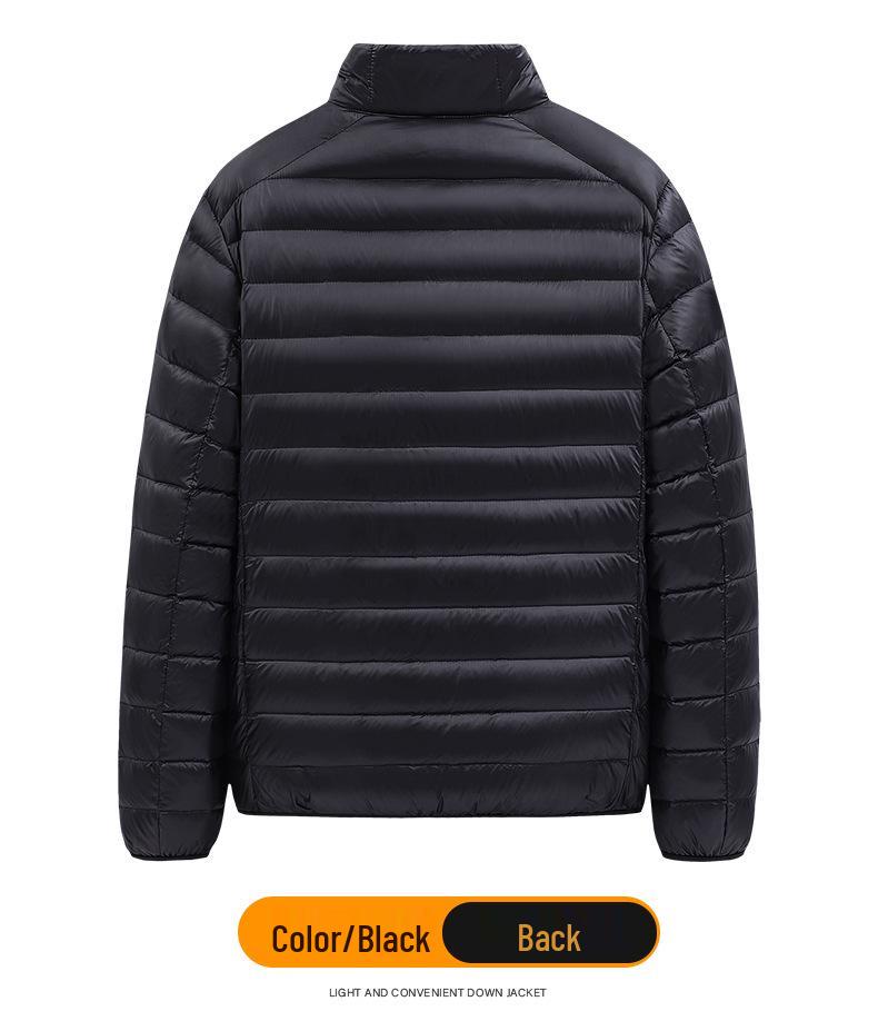 Leichte Herren-Daunenweste - Herbst/Winter Kollektion 2024, Trendiger Koreanischer Lässiger Stil, Weiße Entendaunenjacke