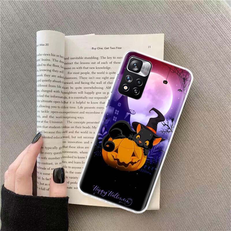 

Autumn leaves fall fox pumpkin Halloween Phone Case For Xiaomi Poco X4 F4 GT X3 NFC X5 X6 X7 Pro 5G M5 M5S M3 F5 Mi F6 F3 F2 F1 Xiaomi Poco M5S
