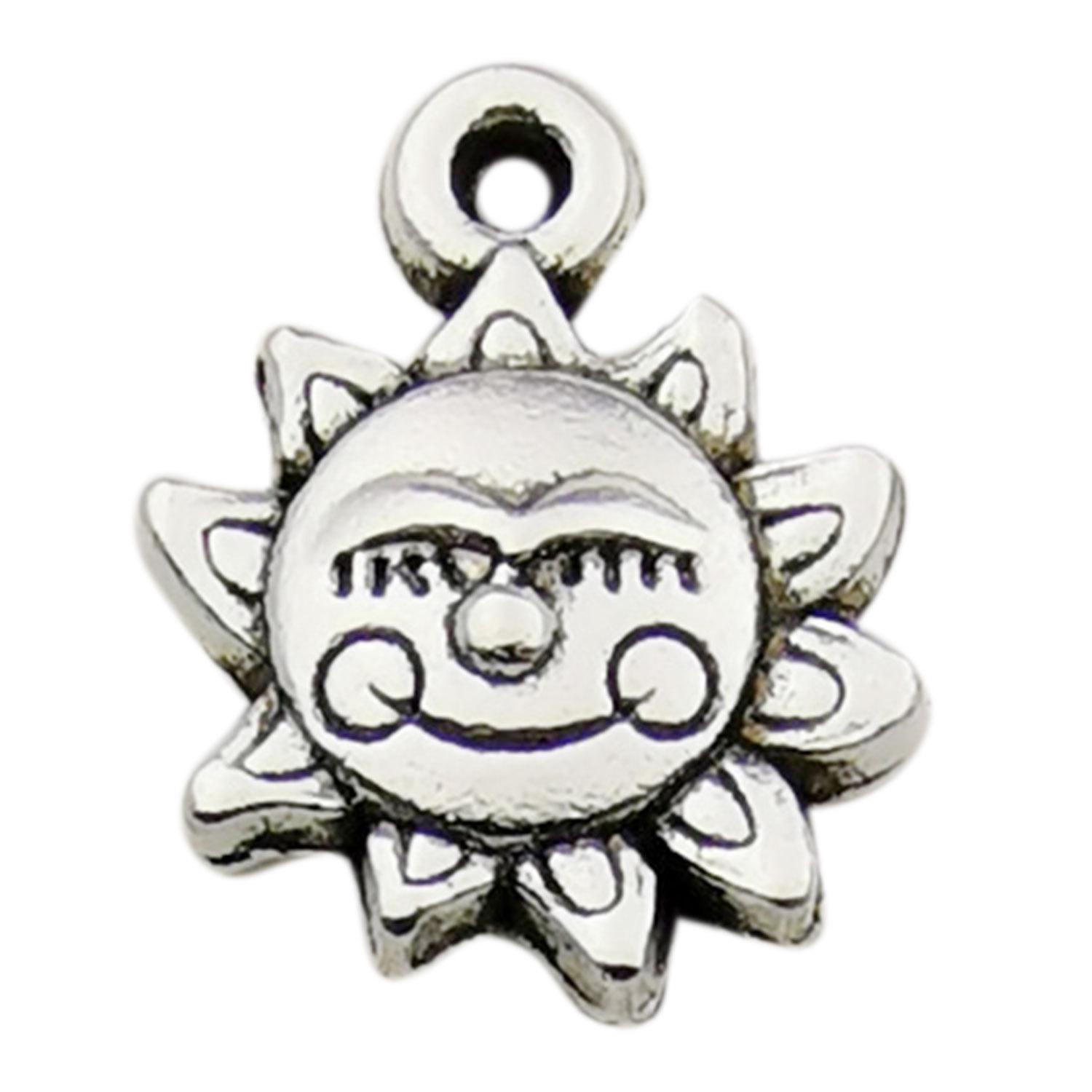 

Винтажные серебряные подвески «Солнце, Луна, звезда» для ожерелий и браслетов своими руками