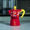 BIALETTI SAKAMOTO DAYS Moka Express Stovetop Coffee Espresso and Mocchinetta Red, 3-Cup, Maker, Maker,