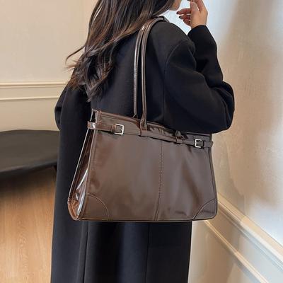 Bolsa de axila premium retrô de grande capacidade bolsa feminina 2025 nova bolsa tote bolsa de ombro versátil para o dia a dia