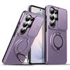 Armor Magnetic Bracket Case for Samsung Galaxy A55 A56 A57 A37 A36 A35 A27 A26 A17 A16 A07 A06 Slide Camera Protector Back Cover