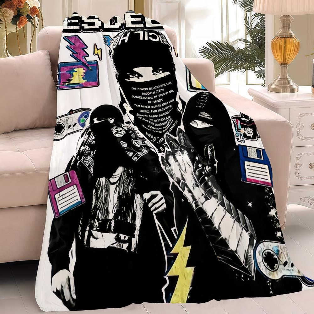 Hot Singer E Esdeekid Rebel Blanket Warm Soft Suitable For Bedroom Sofa Bed Living Room Office Travel Camping Gifts