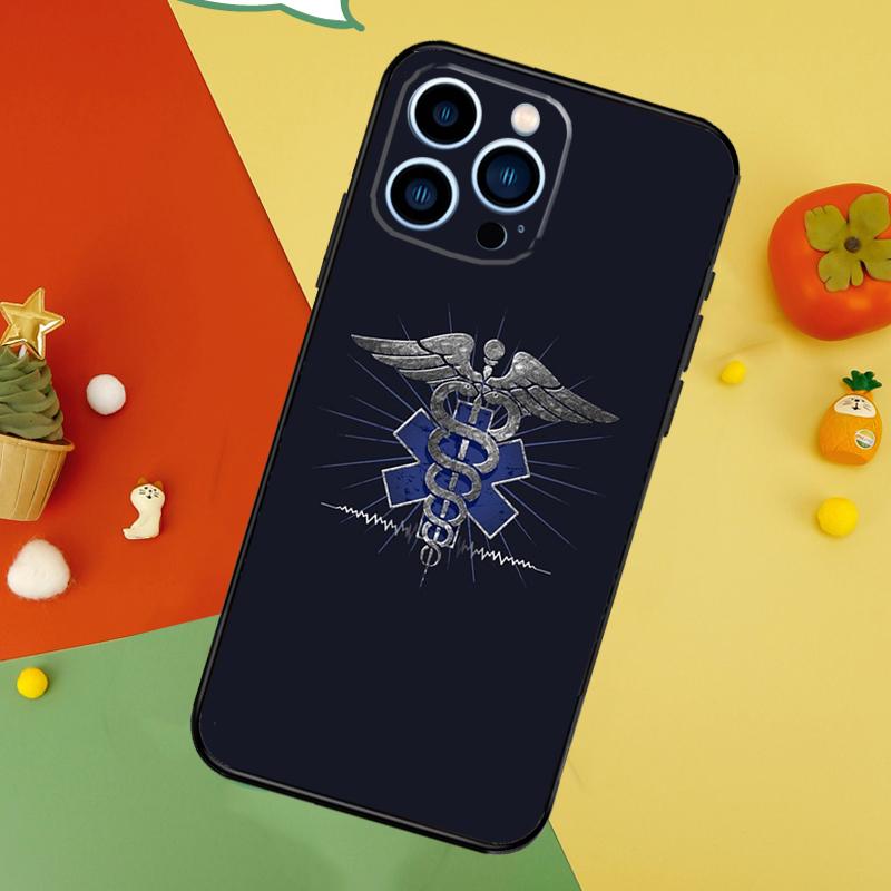 Emergency Medical Star of Life Phone Case For iPhone 17 Pro Max 16 15 14 13 12 11 Pro Max Plus 12 13 Mini 16e 17 Air Cover