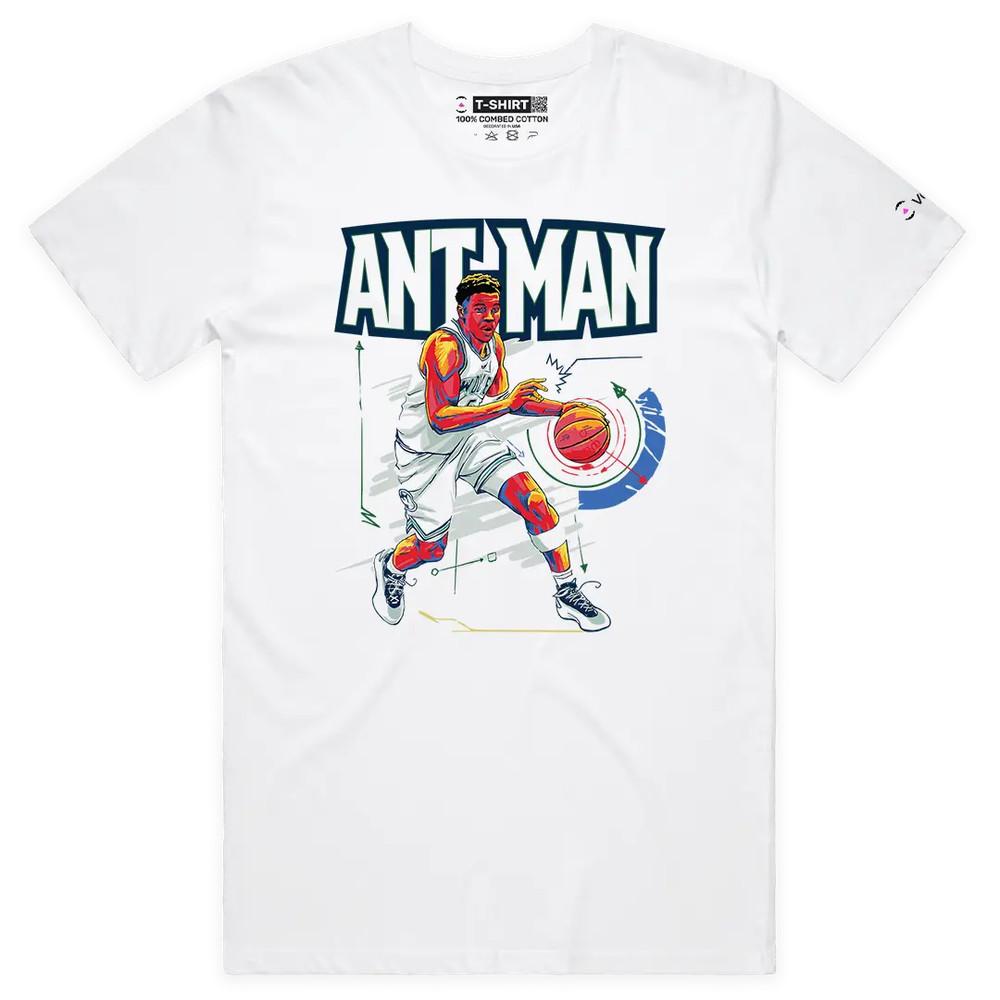 

VOICEART Ant-Man Edwards Sports Graphic Premium Tee for Wolves Basketball Fans 4XL