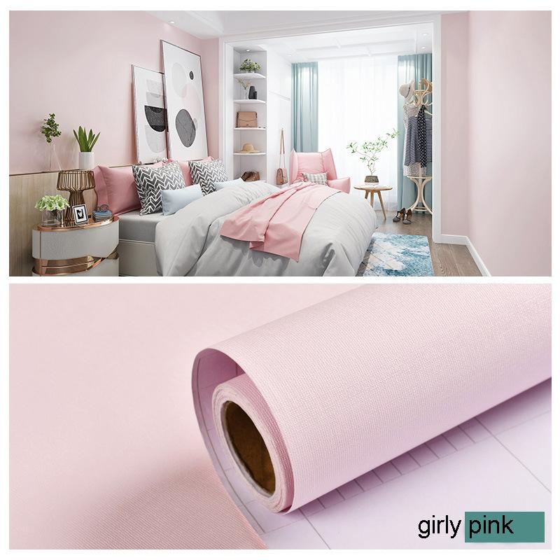 Solid Color Self-Adhesive Wall Decoration Sticker - Waterproof & Moisture-Proof, Instant Adhesive Sticker for Bedroom