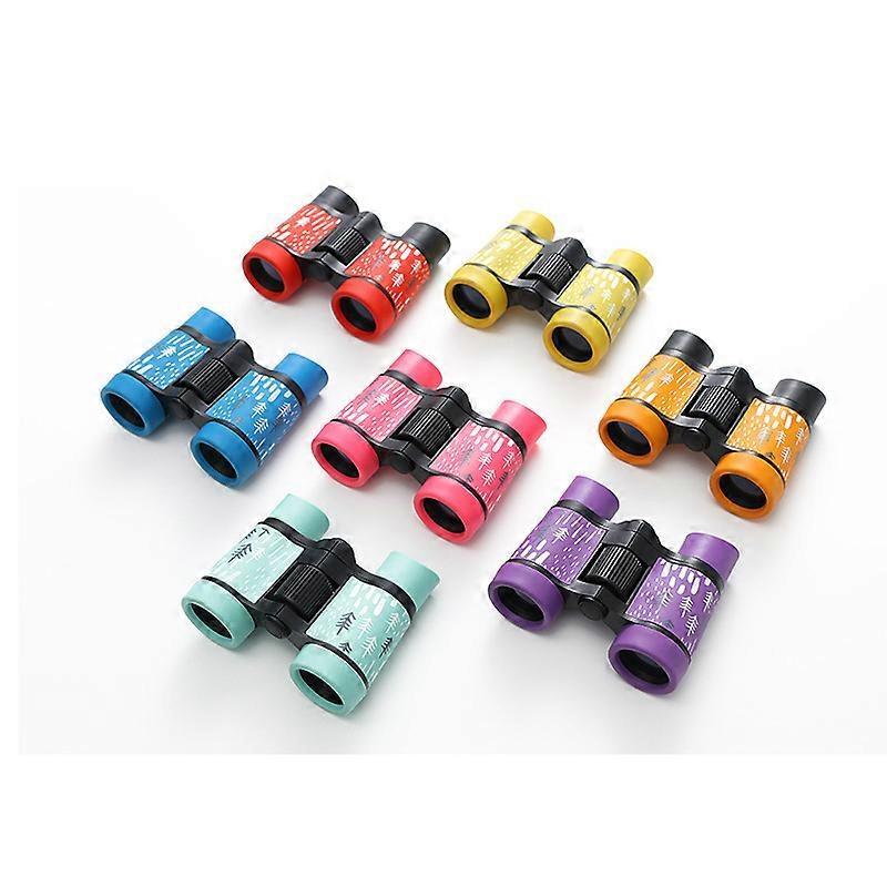 4x30 Children Portable Binoculars Colorful Rubber Grip Anti-slip Telescope