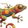 Wall Art Gecko Decoration Metal Lizard Wall Decoration Colorful Wall Mounted Gecko for Garden Fence Home Farmhouse Decor