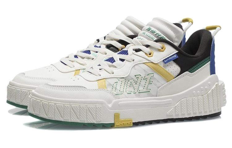 Li Ning 001 UNBLOCK Synthetic Leather, Leather Thermal Waterproof Coverage Low Top Skateboard Shoes Men's AGCR123-2