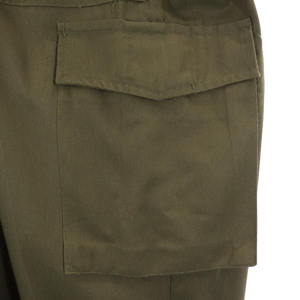 Austrian Army military cargo pants Khaki Button fly Big size Men's Used