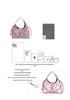 Women's Large-Capacity Color-Block Tote Bag with Cute Print