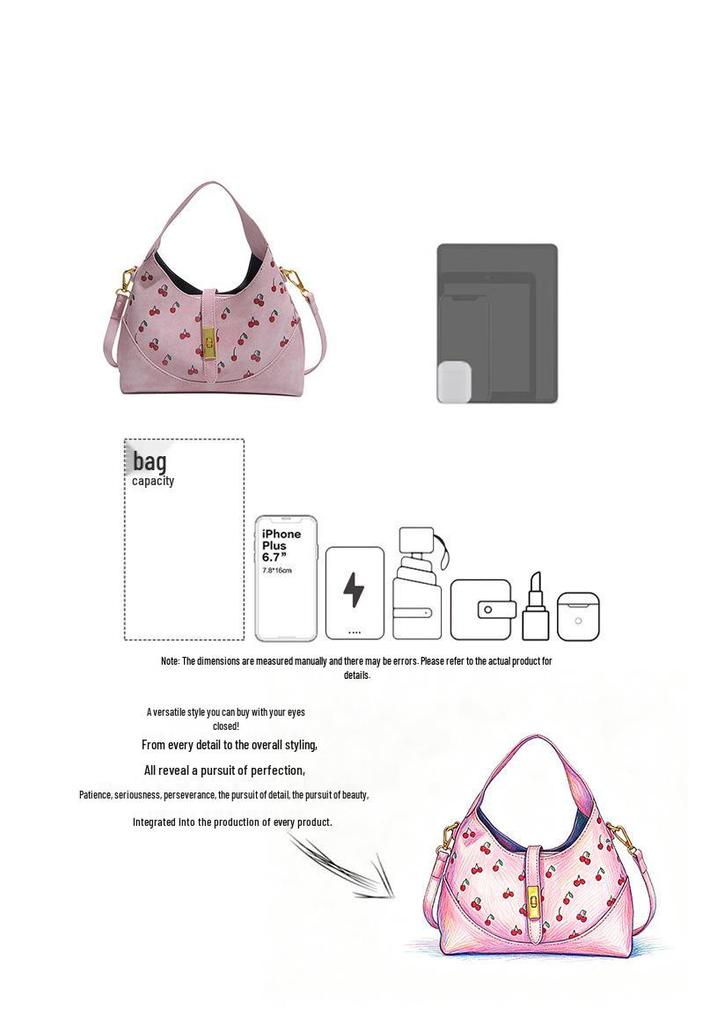 Women's Large-Capacity Color-Block Tote Bag with Cute Print